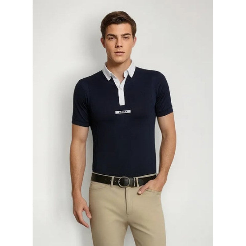 Ariat Tek Show Shirt Men Playera Equitacion #mlpos_3 | Color: NAVY 10030557 #color_navy_10030557 #sku_10030557l #sku_10030557m #sku_10030557s #sku_10030557xs