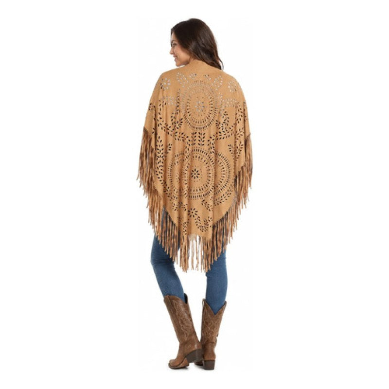 Chal Vaquero Con Barbas Troquelado Camel Unitalla #mlpos_1 #sku_chaltroqun