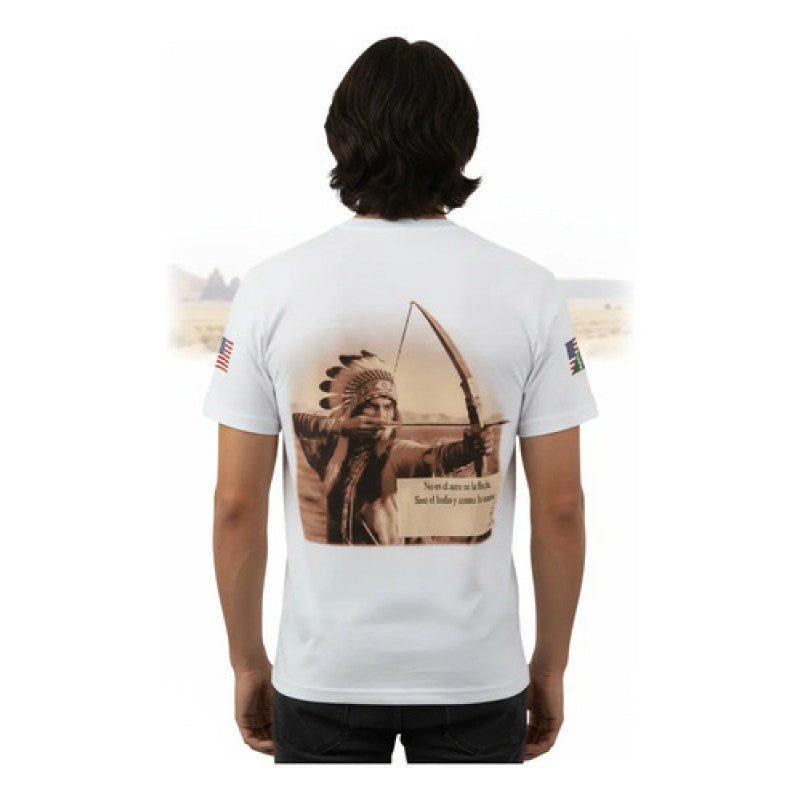 Playera Vaquera Winster Estampada Para Caballero #mlpos_2 | Color: Blanco #color_blanco #sku_winsterplaybc2xl #sku_winsterplaybcxl