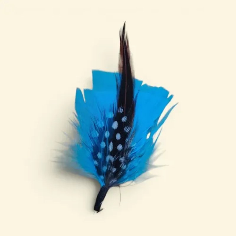 Accesorio Pluma Decorativa Para Sombrero Texana #mlpos_13 #mlitem_MLM5770001450 | Color: Cielo #color_cielo #sku_plumacielo