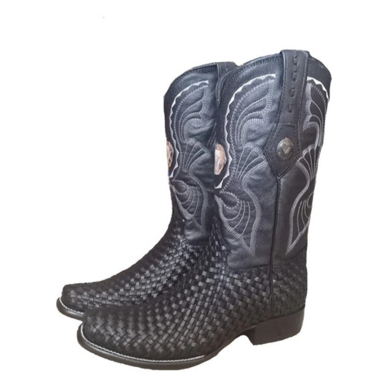 Bota Piel Tombstone Vaquero Petatillo #mlpos_2 | Color: Negro #color_negro | Talla: 26 MX #sku_tombstnngpt26