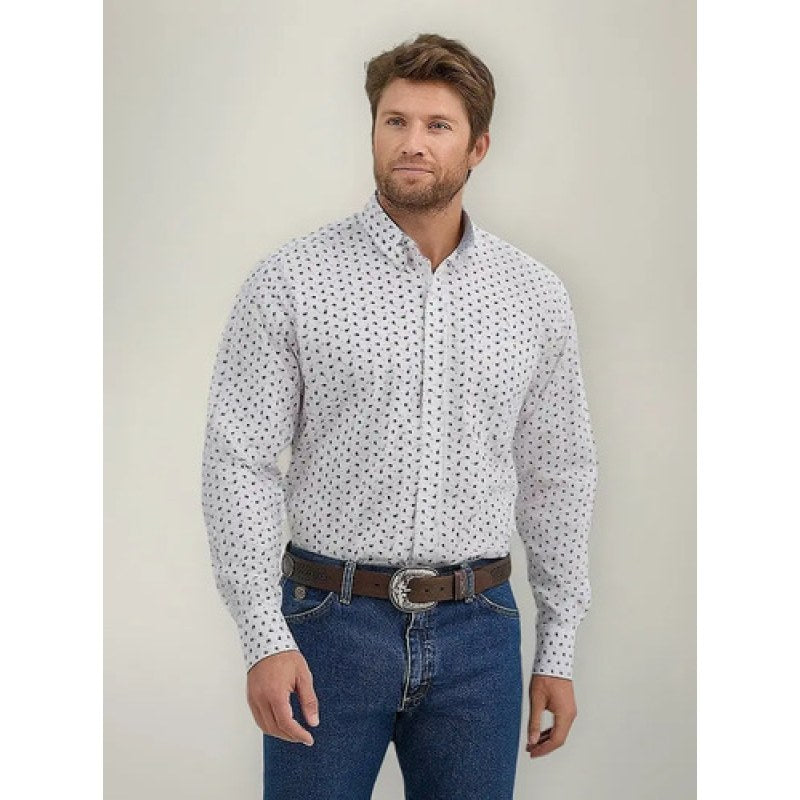 Camisa Wrangler Importada George Strait Collection Blanco 112366937 Ch #mlpos_1 #sku_112366937ch