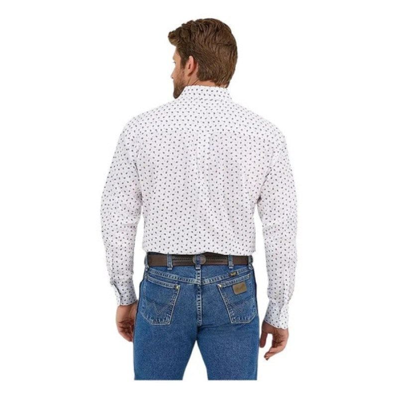 Camisa Wrangler Importada George Strait Collection Blanco 112366937 Ch #mlpos_2 #sku_112366937ch