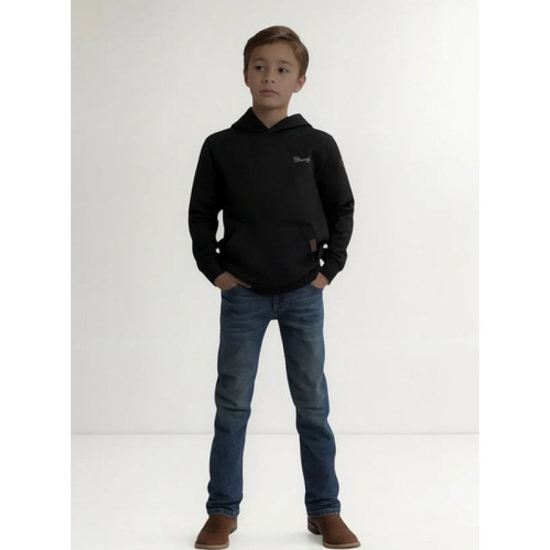 Sudadera Con Capucha Wrangler Para Niño #mlpos_3 | Color: Negro #color_negro #sku_mlm3334131966-189279195037 #sku_mlm3334131966-189279195039