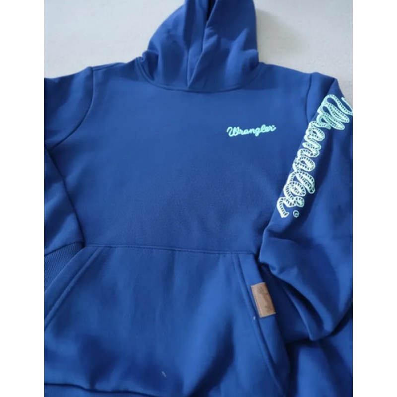 Sudadera Con Capucha Wrangler Para Niño #mlpos_5 | Color: Marino #color_marino #sku_112365318mneg #sku_112365318mnm