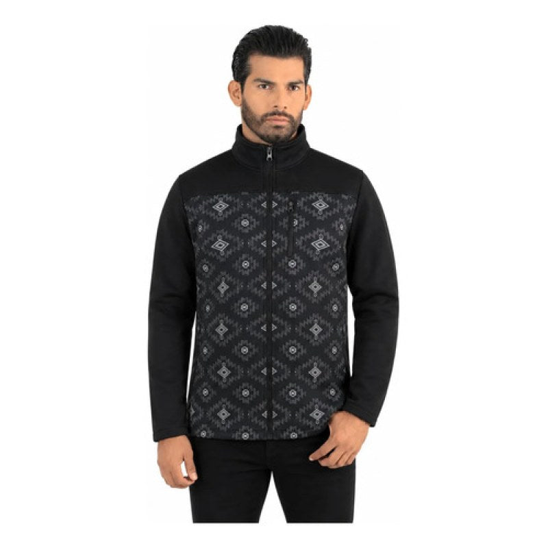 Chamarra Vaquera Estampada Lamasini #mlpos_2 #mlitem_MLM3370344499 | Color: Black/ Grey | Talla: L #color_black_grey #sku_lam592m #sku_lam592xl #sku_lam5922xl #sku_laml592