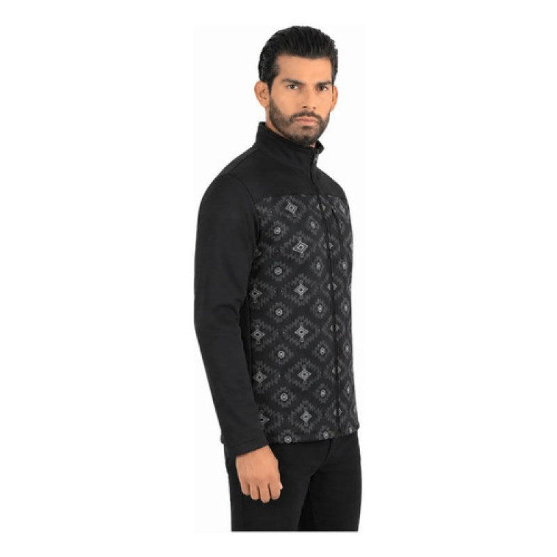 Chamarra Vaquera Estampada Lamasini #mlpos_3 #mlitem_MLM3370344499 | Color: Black/ Grey | Talla: L #color_black_grey #sku_lam592m #sku_lam592xl #sku_lam5922xl #sku_laml592