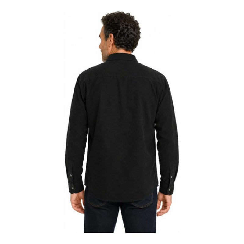 Camisa Manchester De Panilla Para Hombre Manga Larga #mlpos_6 #mlitem_MLM3375735553 | Color: Negro | Talla: G #color_negro #sku_ma00800006ngg #sku_ma00800006ngm #sku_ma00800006ngxl