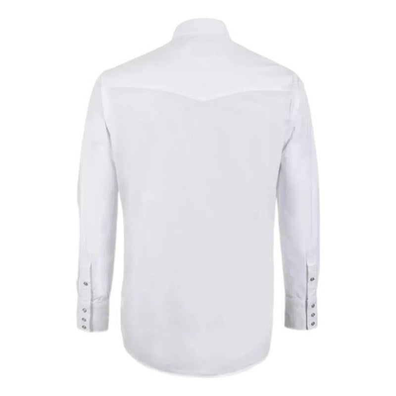 Camisa Lisa Basica Wrangler Vaquera #mlpos_9 | Color: Blanco #color_blanco #sku_mlm3390331478-185665793603 #sku_wrnbcch #sku_wrnbcm #sku_wrnbcxl #sku_wrnbcxxl
