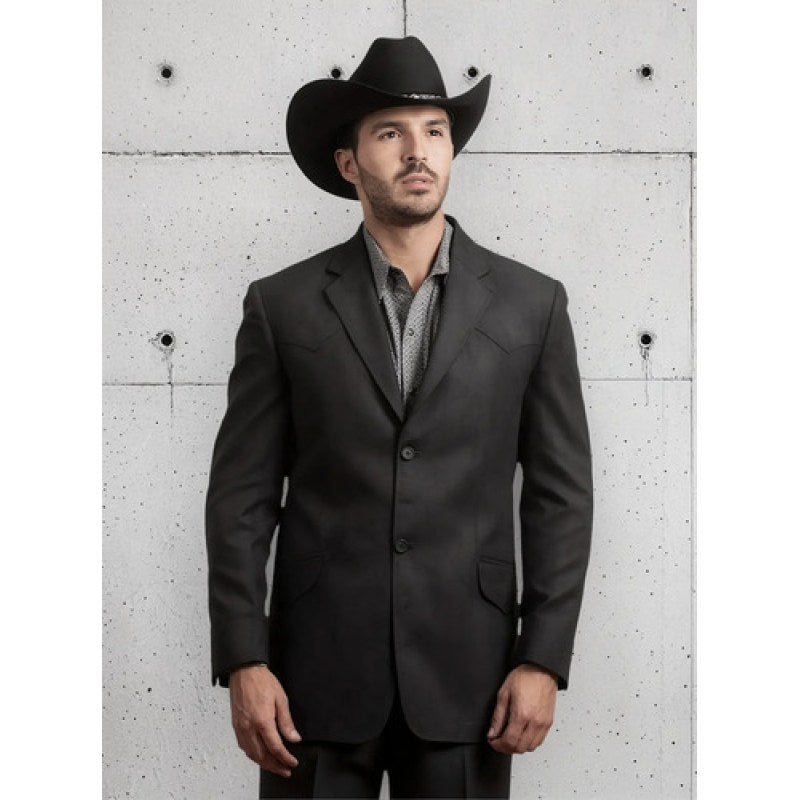 Saco Vaquero Western Old West Tipo Gamuza #mlpos_10 | Color: Negro #color_negro #sku_gng101l #sku_gng101m #sku_gng101s #sku_gng101xl #sku_gng1012xl