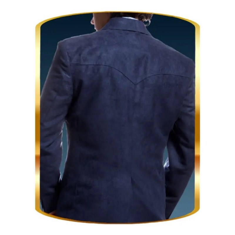 Saco Vaquero Western Old West Tipo Gamuza #mlpos_16 | Color: Azul #color_azul #sku_oldwtscazl2xl #sku_oldwtscazll #sku_oldwtscazlm #sku_oldwtscazls