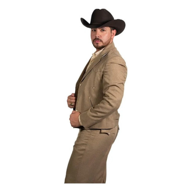 Traje Caporal Toledo Old West #mlpos_7 | Color: Beige #color_beige #sku_mlm3404536280-187942368295 #sku_mlm3404536280-191670351203 #sku_oldwestcprlbgl #sku_oldwestcprlbgm #sku_oldwestcprlbgxl