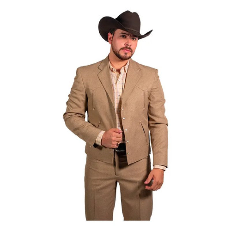 Traje Caporal Toledo Old West #mlpos_8 | Color: Beige #color_beige #sku_mlm3404536280-187942368295 #sku_mlm3404536280-191670351203 #sku_oldwestcprlbgl #sku_oldwestcprlbgm #sku_oldwestcprlbgxl