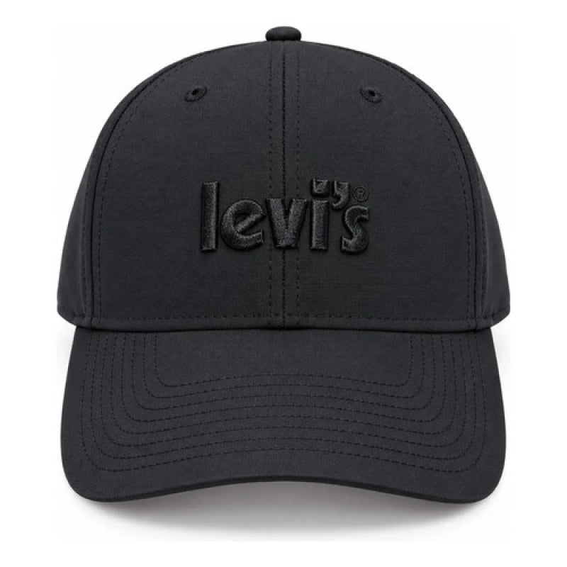 Gorra Levis Negra Logo Bordado Visera Curva Unisex #mlpos_3 #mlitem_MLM6170935880 | Color: 0148 | Talla: UN #color_0148 #sku_875160148uni