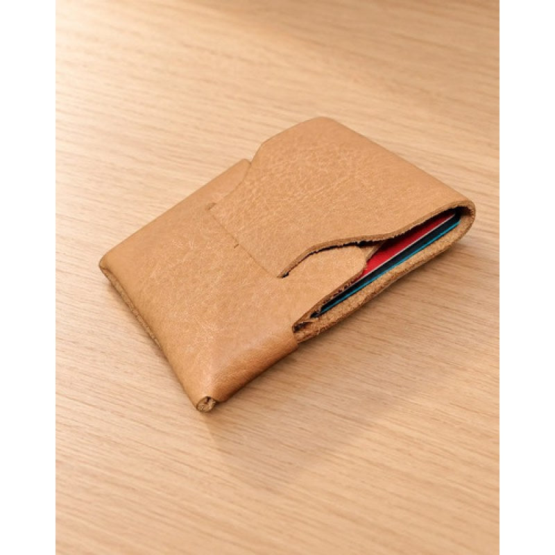 Tarjetero 100% Piel Artesanal #mlpos_1 #mlitem_MLM3473042955 | Color: Crema #color_crema #sku_tarjecm