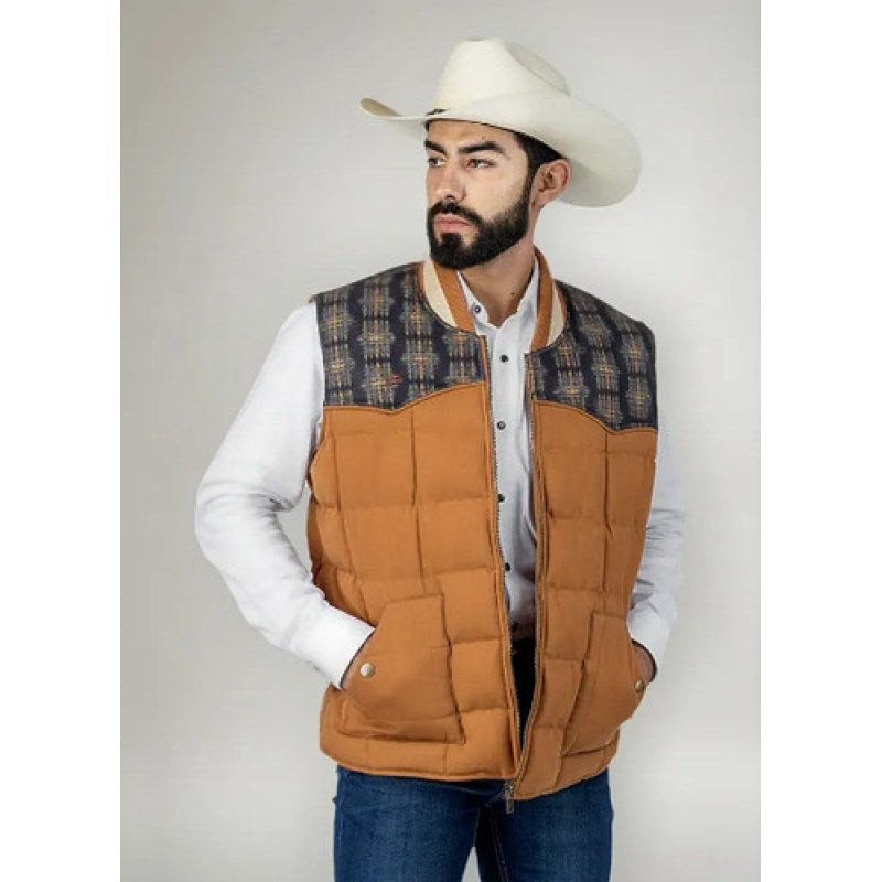 Chaleco Icy Denver Pluma De Ganso Caballero Camel Ve912tb9 2xg #mlpos_1 #sku_ve912tb92xl