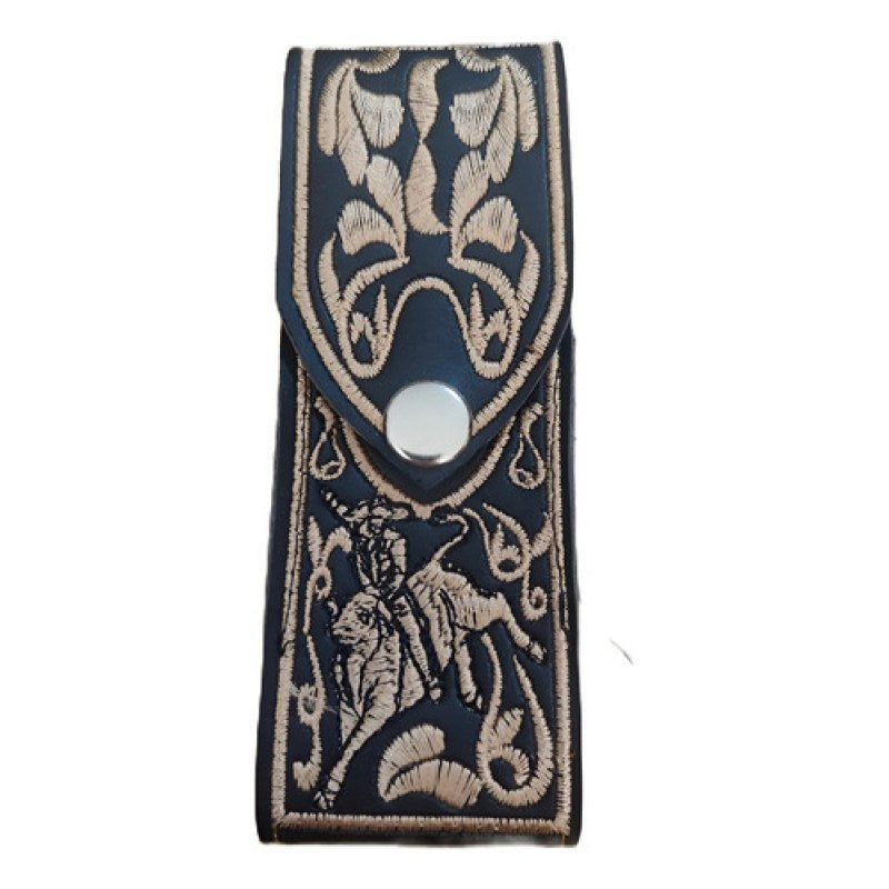 Funda Para Navajas Medianas Y Chicas Artesanal #mlpos_5 | Color: Negro #color_negro #sku_mlm3539552864-182800382546