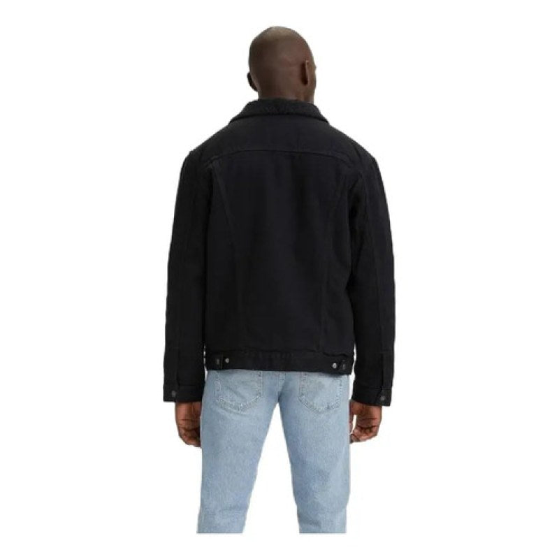 Chamarra Chaqueta Levis Denim Mezclilla Con Borrega #mlpos_10 | Color: Negro 0054 #color_negro_0054 #sku_mlm3540658150-187822304272 #sku_mlm3540658150-189737184975