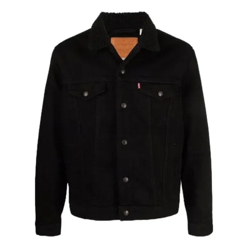 Chamarra Chaqueta Levis Denim Mezclilla Con Borrega #mlpos_11 | Color: Negro 0054 #color_negro_0054 #sku_mlm3540658150-187822304272 #sku_mlm3540658150-189737184975
