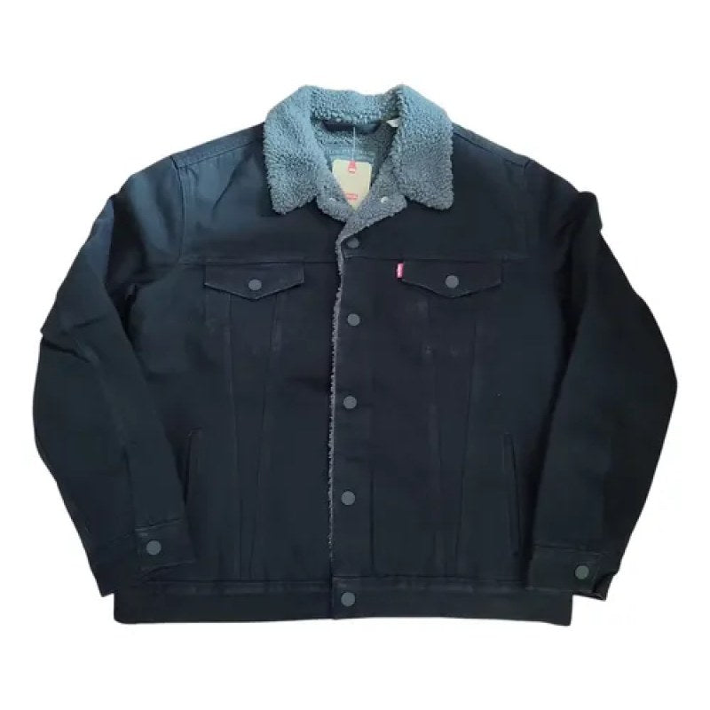 Chamarra Chaqueta Levis Denim Mezclilla Con Borrega #mlpos_13 | Color: Negro 0054 #color_negro_0054 #sku_mlm3540658150-187822304272 #sku_mlm3540658150-189737184975