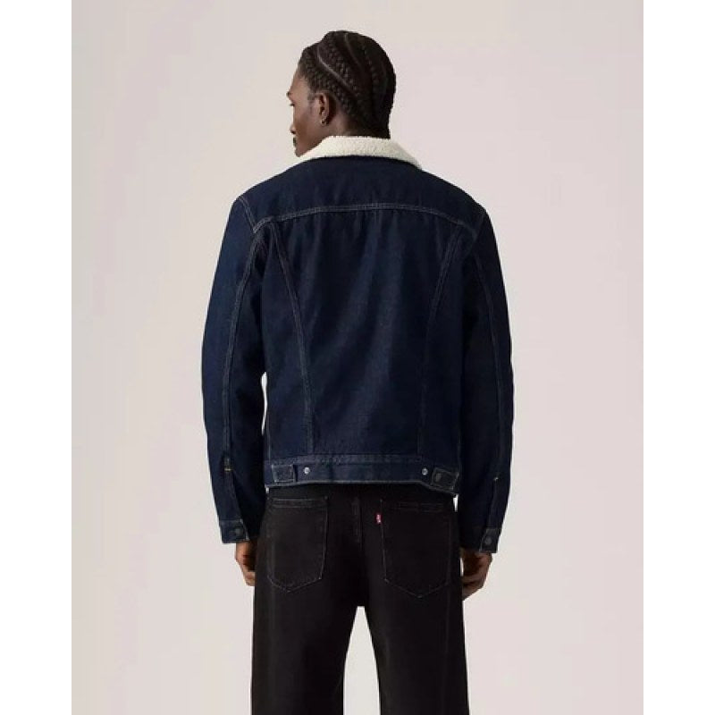 Chamarra Chaqueta Levis Denim Mezclilla Con Borrega #mlpos_16 | Color: Suavizado 0271 #color_suavizado_0271 | Talla: CH #sku_mlm3540658150-196436286091