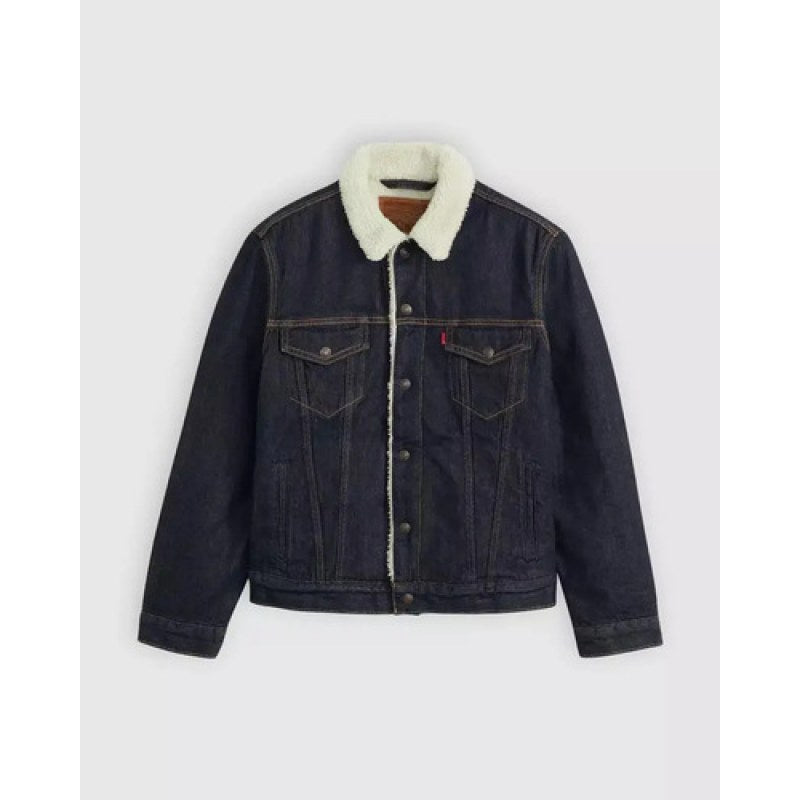 Chamarra Chaqueta Levis Denim Mezclilla Con Borrega #mlpos_19 | Color: Suavizado 0271 #color_suavizado_0271 | Talla: CH #sku_mlm3540658150-196436286091