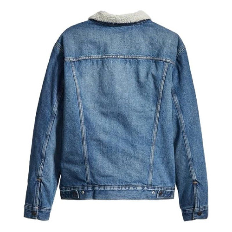 Chamarra Chaqueta Levis Denim Mezclilla Con Borrega #mlpos_8 | Color: Stone 0186 #color_stone_0186 #sku_levis0186stxl #sku_mlm3540658150-191611454755