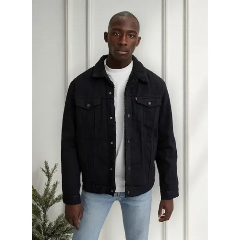 Chamarra Chaqueta Levis Denim Mezclilla Con Borrega #mlpos_9 | Color: Negro 0054 #color_negro_0054 #sku_mlm3540658150-187822304272 #sku_mlm3540658150-189737184975