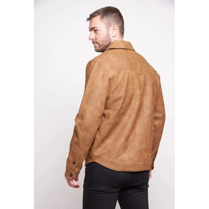 Chamarra Chaqueta Wrangler Vinipiel Vaquera Western #mlpos_10 | Color: Camel 0244 #color_camel_0244 | Talla: M #sku_mlm3564325344-193273485419