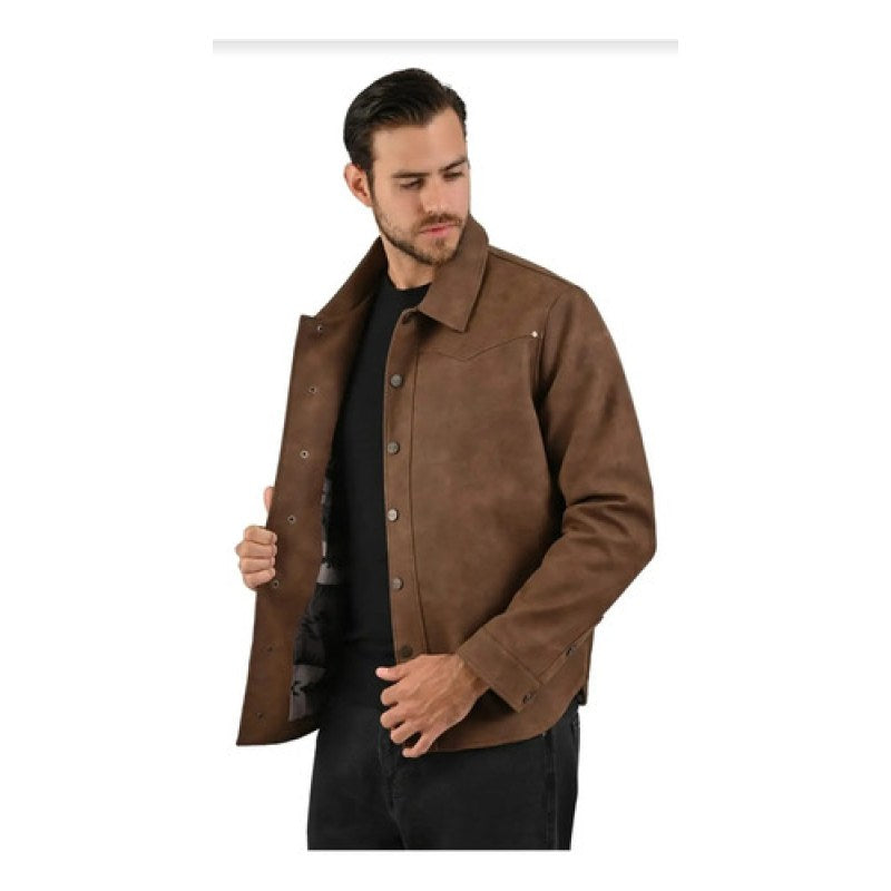 Chamarra Chaqueta Wrangler Vinipiel Vaquera Western #mlpos_4 | Color: Cafe #color_cafe #sku_0244cfch #sku_0244cfeg #sku_0244cfg #sku_0244cfm