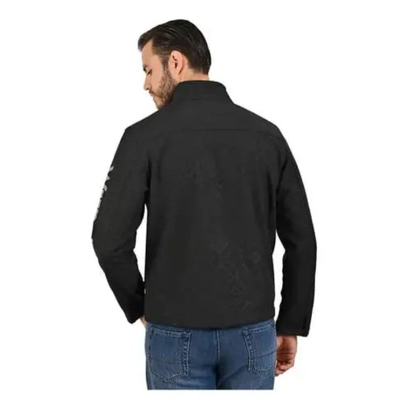Chamarra Chaqueta Wrangler Neopreno Repelente Al Agua Negro 2542 Ch #mlpos_4 #sku_wr2542ch