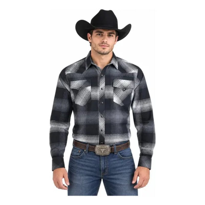 Camisa Vaquera Franela Winster Classic #mlpos_4 #mlitem_MLM3652327671 | Color: Negro | Talla: L #color_negro #sku_winsfrnlngl #sku_winsfrnlngm #sku_winsfrnlngs #sku_winsfrnlngxl #sku_winsfrnlngxxl