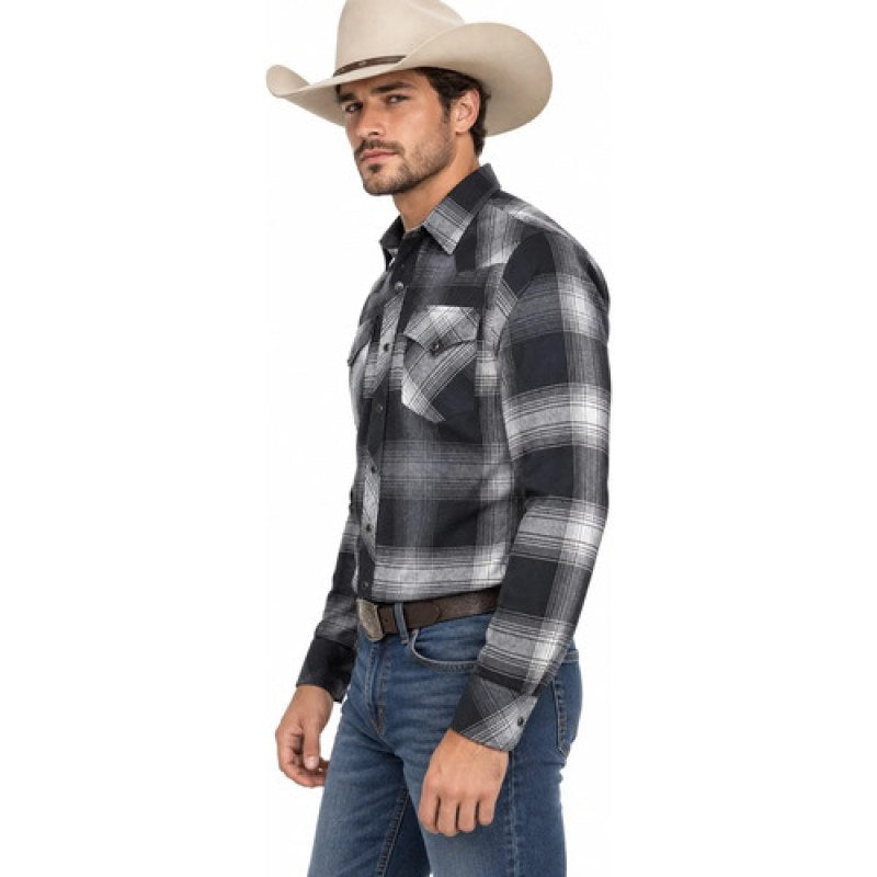 Camisa Vaquera Franela Winster Classic #mlpos_5 #mlitem_MLM3652327671 | Color: Negro | Talla: L #color_negro #sku_winsfrnlngl #sku_winsfrnlngm #sku_winsfrnlngs #sku_winsfrnlngxl #sku_winsfrnlngxxl