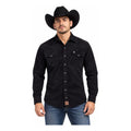 Camisa Winster Vaquera Panilla Para Hombre #mlpos_1 | Color: Negro | Talla: M #color_negro