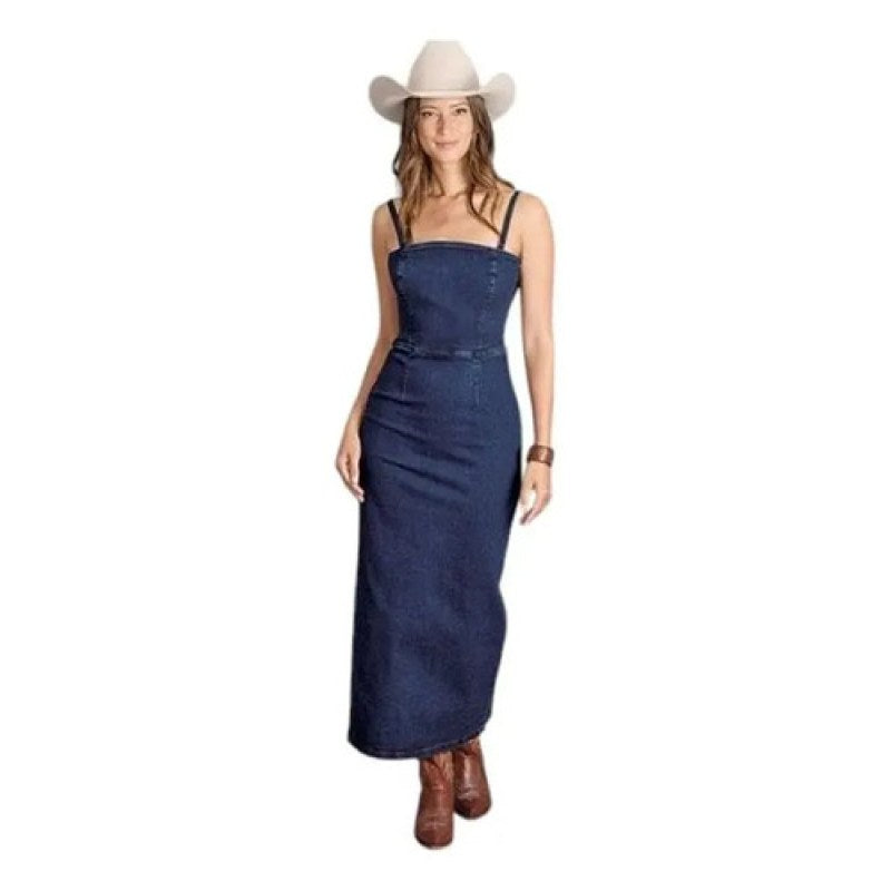 Vestido Stetson Demin Cowgirl Vaquero #mlpos_1 | Color: Azul 0202 #color_azul_0202 #sku_mlm3681021350-183560086690 #sku_mlm3681021350-183560086692