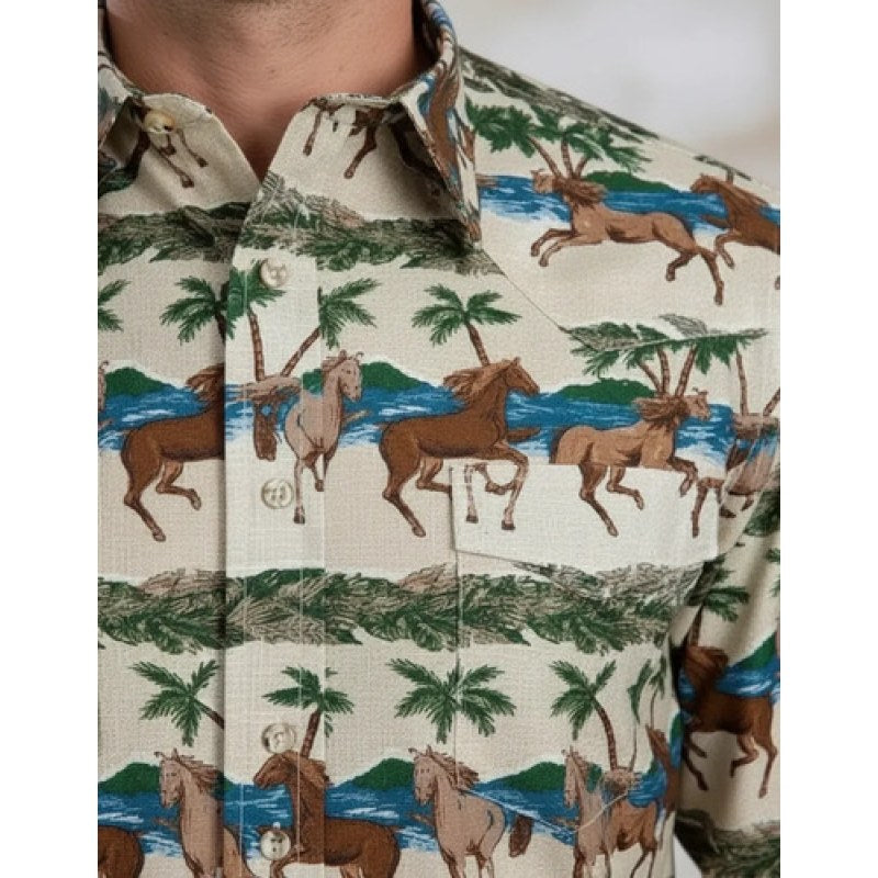 Camisa Roper Wear West Vaquero Cowboy #mlpos_3 | Color: Beige 0201 #color_beige_0201 #sku_mlm3681033742-183560036224 #sku_mlm3681033742-183560036226 #sku_mlm3681033742-183560036230