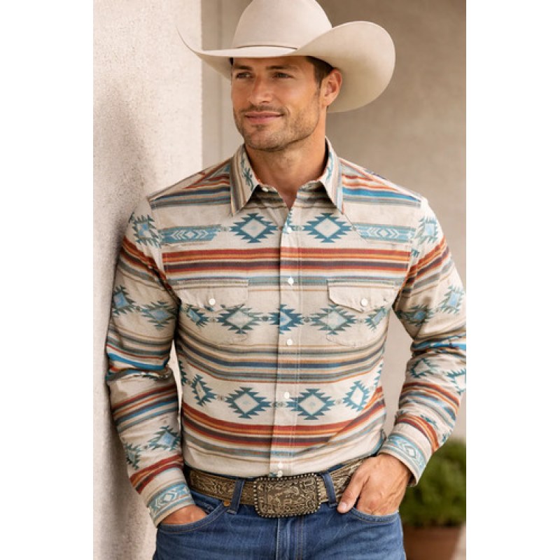 Camisa Roper Wear West Vaquero Cowboy #mlpos_8 | Color: Gris 0252 #color_gris_0252 | Talla: CH #sku_mlm3681033742-183560036240