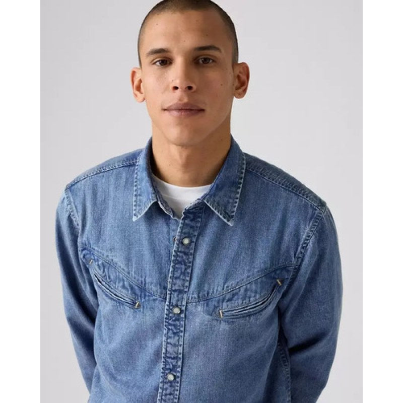 Camisa Mezclilla Levis Clasica Vaquera Para Caballero #mlpos_9 | Color: 003NS0002 #color_003ns0002 #sku_mlm3731755340-196436286559 #sku_mlm3731755340-196436286561 #sku_mlm3731755340-196436286563 #sku_mlm3731755340-196436286565