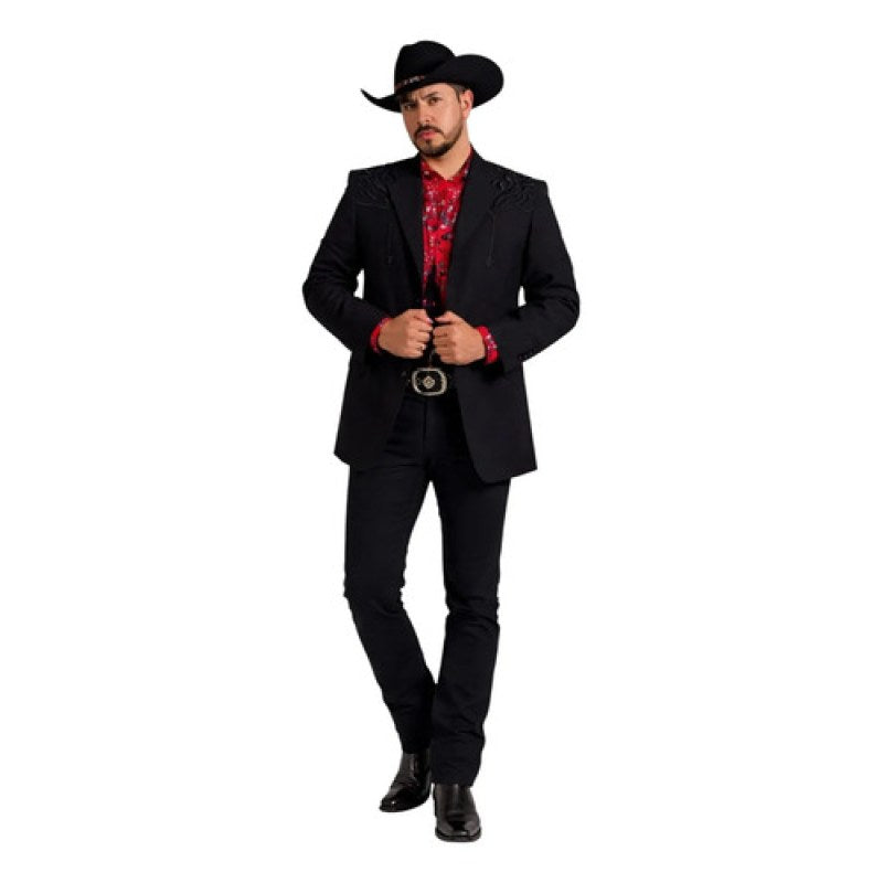 Traje Vaquero Old West Para Caballero Bordado #mlpos_2 | Color: Negro #color_negro #sku_mlm3841785892-184311678676 #sku_mlm3841785892-184311678678 #sku_mlm3841785892-184311678680 #sku_mlm3841785892-184311678682 #sku_mlm3841785892-197008934895