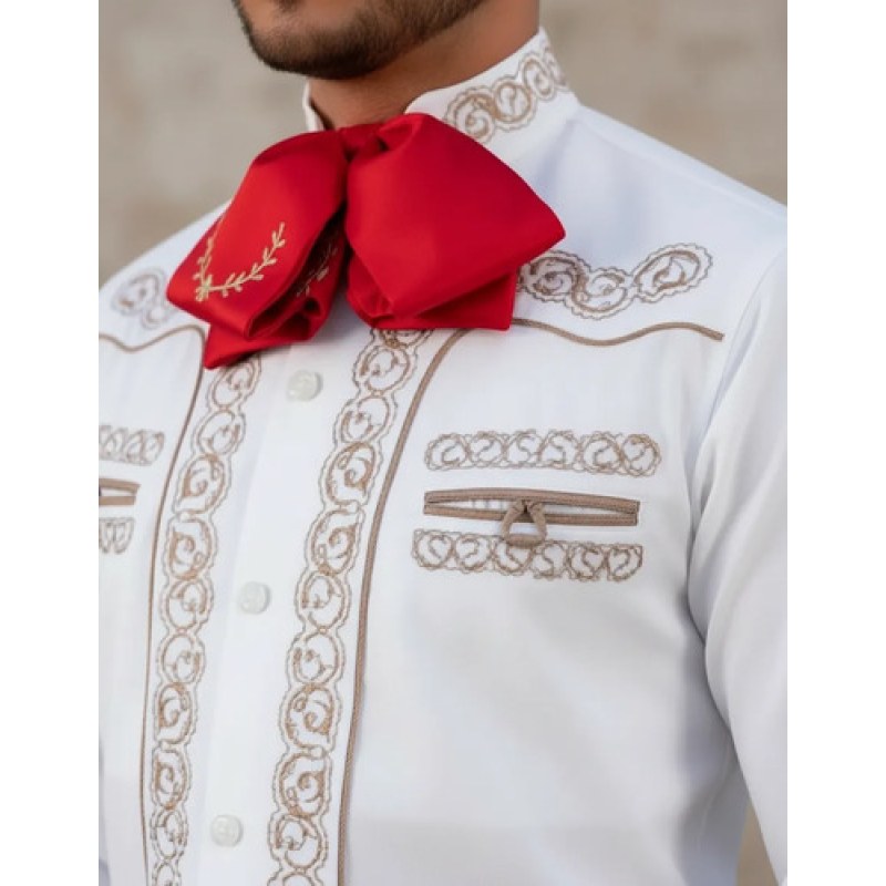 Camisa Old West Vaquero Para Caballero Charra #mlpos_19 | Color: Blanco B #color_blanco_b | Talla: M #sku_oldchb2xl #sku_oldchb3xl #sku_oldchbeg #sku_oldchbg #sku_oldchbm