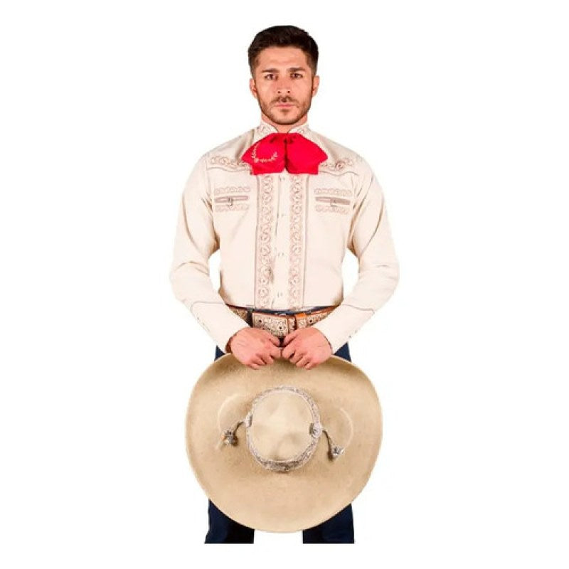 Camisa Old West Vaquero Para Caballero Charra #mlpos_6 | Color: Beige #color_beige #sku_mlm3841893714-189644421312 #sku_mlm3841893714-189644421314 #sku_mlm3841893714-194078426153