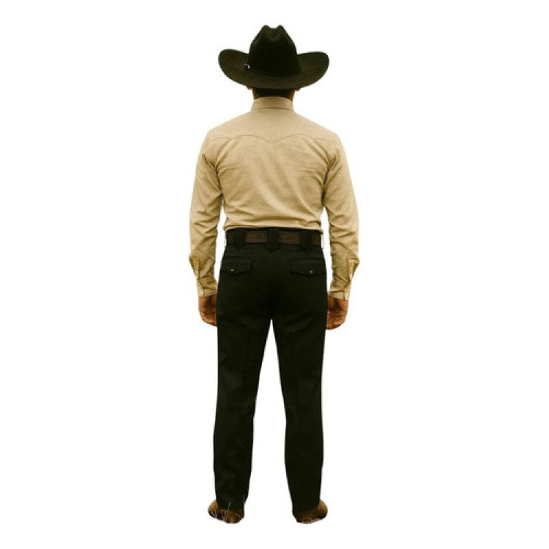 Pantalon Poliester Caporal Old West #mlpos_2 | Color: Negro #color_negro #sku_caolwtng30 #sku_caolwtng32 #sku_caolwtng34 #sku_caolwtng36 #sku_caolwtng38 #sku_caolwtng40