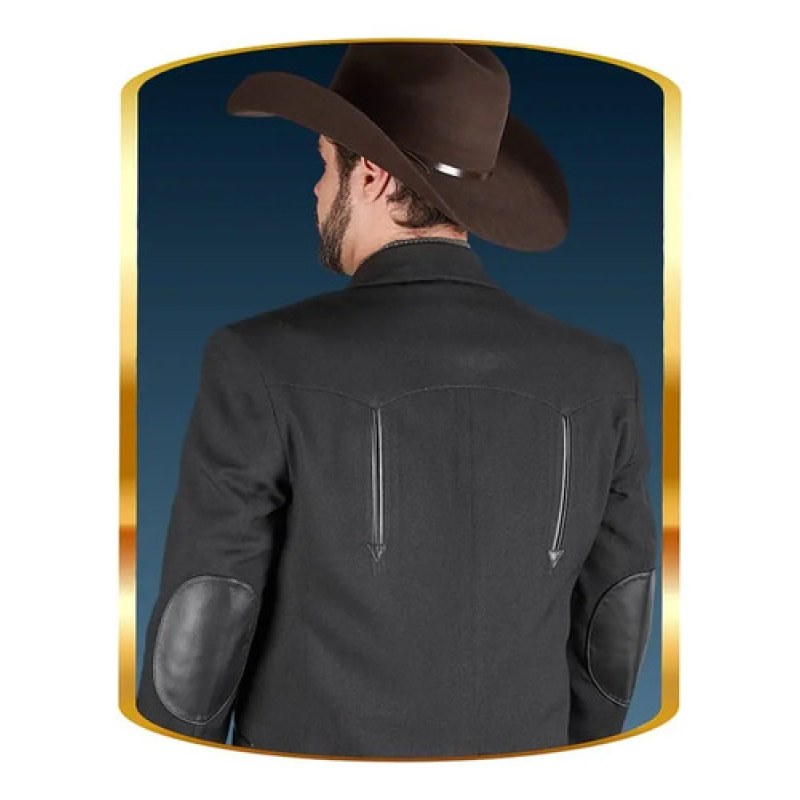 Saco Vaquero Toledo Old West Con Codera #mlpos_3 | Color: Negro TNG501 #color_negro_tng501 #sku_owsacctng501ngch #sku_owsacctng501ngl #sku_owsacctng501ngm #sku_owsacctng501ngxl #sku_owsacctng501ngxxl