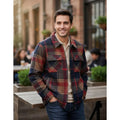 Chamarra Chaqueta Yale Franela Para Caballero Negro Rojo Ch #mlpos_1 #sku_mlm4109383992