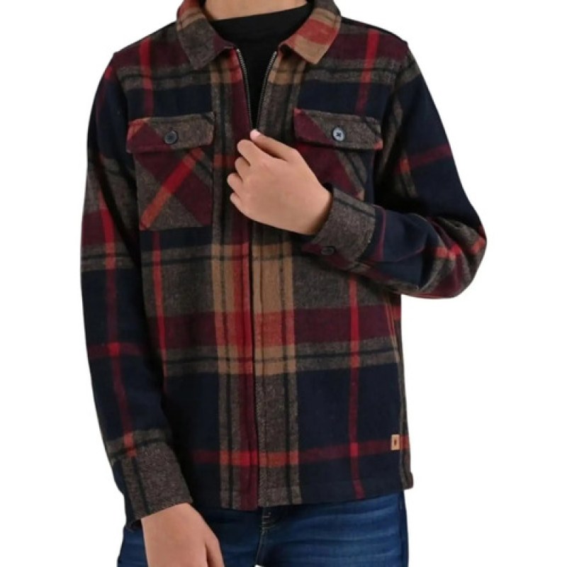 Chamarra Chaqueta Yale Franela Para Caballero Negro Rojo Ch #mlpos_3 #sku_mlm4109383992