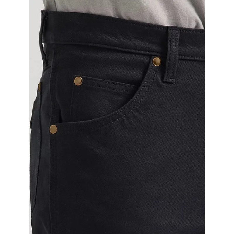 Wrangler West Mens Tough Pantalon Comfort Canvas Cowboy Cut #mlpos_2 | Color: Negro #color_negro #sku_1123615513032 #sku_1123615513132 #sku_1123615513232 #sku_1123615513332 #sku_1123615513432 #sku_1123615513632 #sku_1123615513832