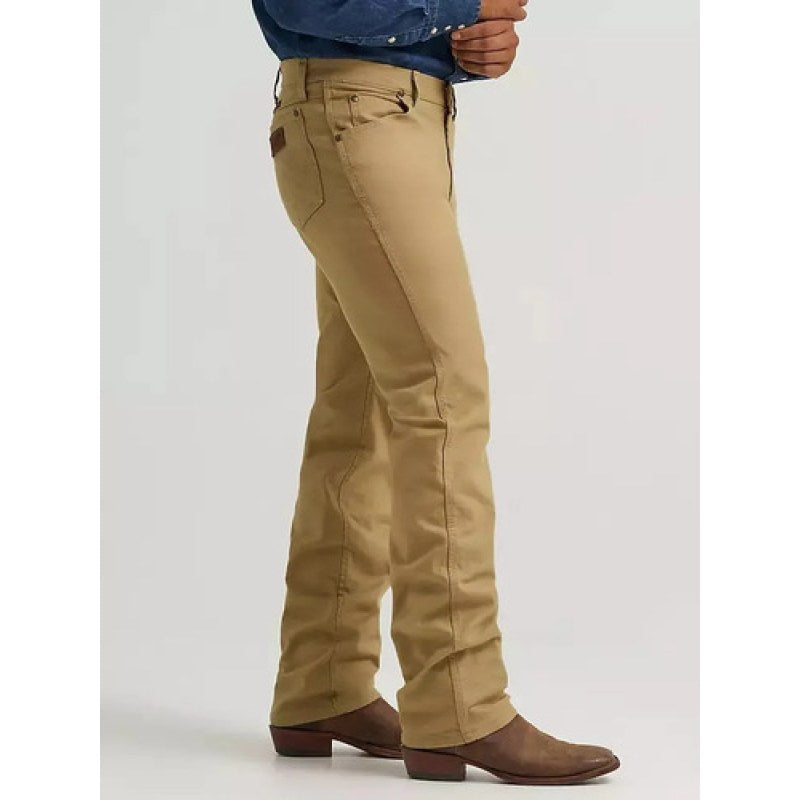 Wrangler West Mens Tough Pantalon Comfort Canvas Cowboy Cut #mlpos_20 | Color: Khaki #color_khaki #sku_112361473332 #sku_1123614733032 #sku_1123614733132 #sku_1123614733232 #sku_1123614733432 #sku_1123614733632
