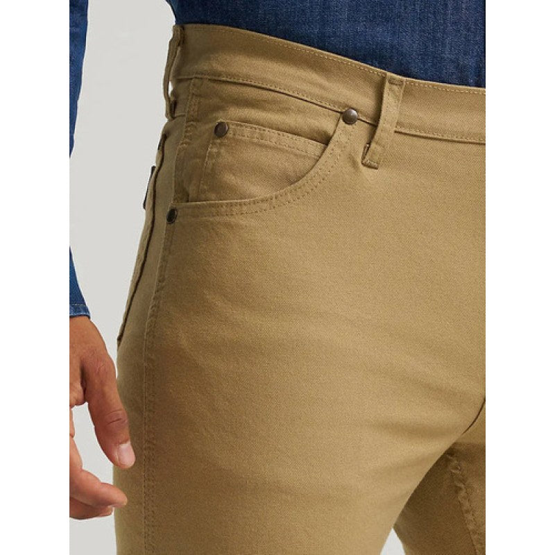 Wrangler West Mens Tough Pantalon Comfort Canvas Cowboy Cut #mlpos_22 | Color: Khaki #color_khaki #sku_112361473332 #sku_1123614733032 #sku_1123614733132 #sku_1123614733232 #sku_1123614733432 #sku_1123614733632