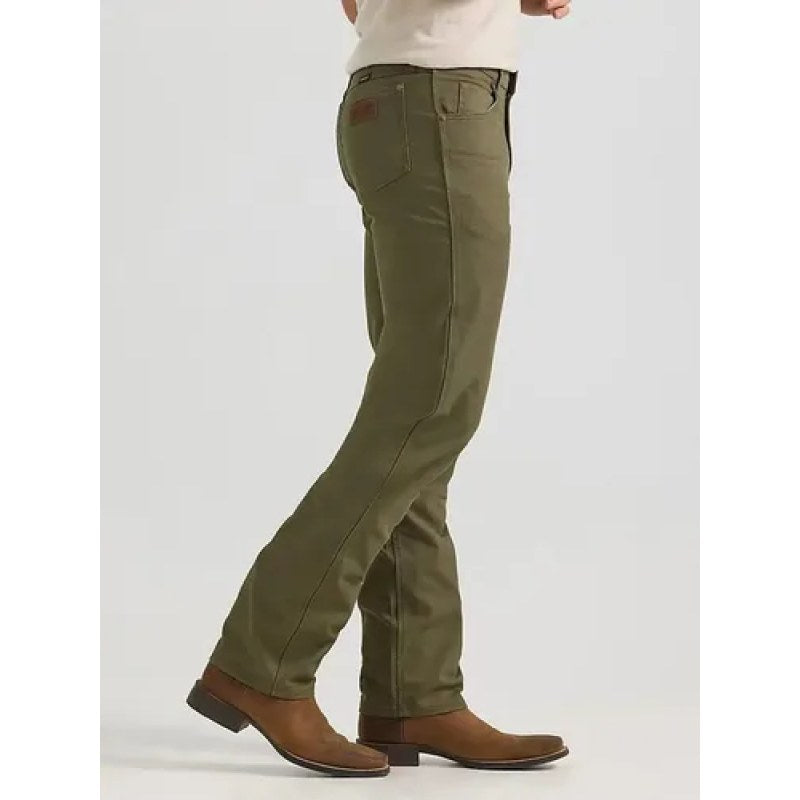 Wrangler West Mens Tough Pantalon Comfort Canvas Cowboy Cut #mlpos_7 | Color: Olivo #color_olivo #sku_1123615523032 #sku_1123615523132 #sku_1123615523232 #sku_1123615523332 #sku_1123615523432 #sku_1123615523632 #sku_1123615523832