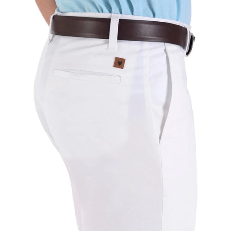 Pantalon Casual Gabardina Yale Slim Fit 4189 #mlpos_11 | Color: Blanco #color_blanco #sku_092041890230 #sku_092041890232 #sku_092041890234 #sku_092041890236